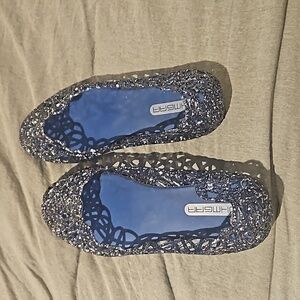 Womens Jelly shoe flat slip on Sandal